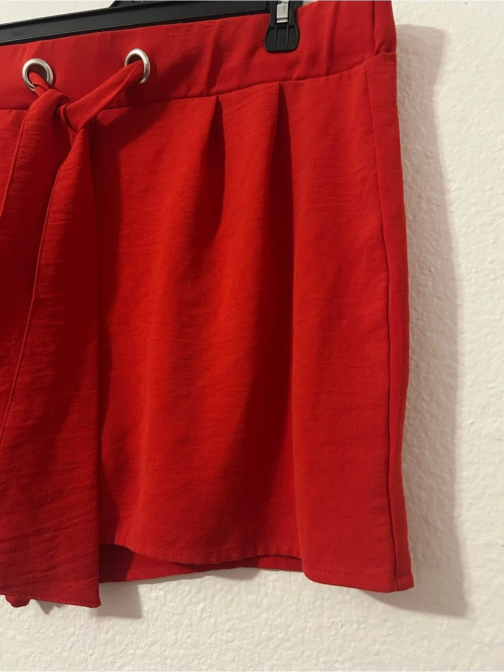 Red Paperbag Shorts
